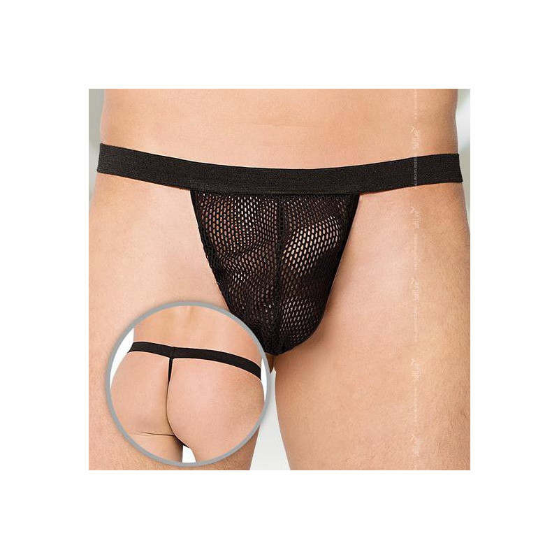 Softline String Homme NET Noir